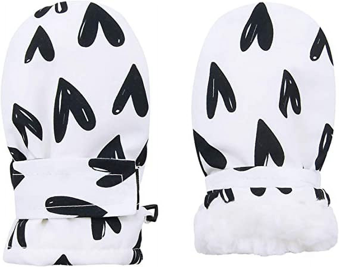 FOREEMME Lined Fleece Toddler Mittens Kids Winter Warm Gloves Child Ski