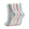 thumbnail image 1 of FOREEMME Winter Fuzzy Socks Grip Socks For Women Slipper Socks 4 Pairs, 1 of 5