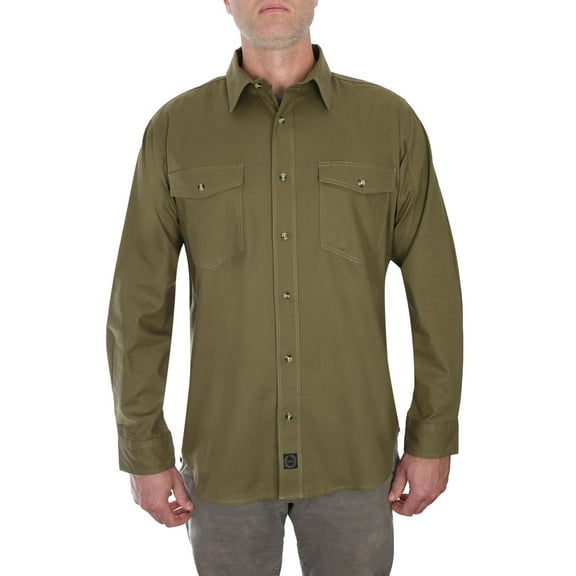 FOREMAN LONG SLEEVE BUTTON-UP IN ARMY