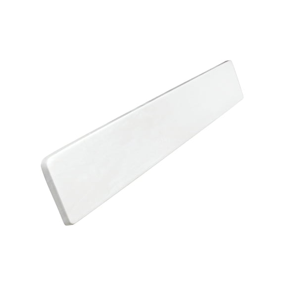 Foremost WW-22L Left Handed Side Splash, 22 in OAL, 3-1/2 in OAW, 3/4 in OAH, Marble, White
