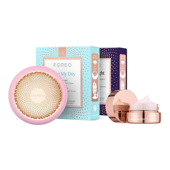 FOREO Hyper Hydra UFO 3 Bundle Face Moisturizing Device + 14 UFO Activated Masks + Hydrating Night Mask (15 ml)