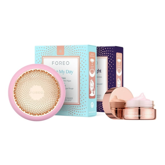 FOREO Hyper Hydra UFO 3 Bundle Face Moisturizing Device + 14 UFO Activated Masks + Hydrating Night Mask (15 ml)