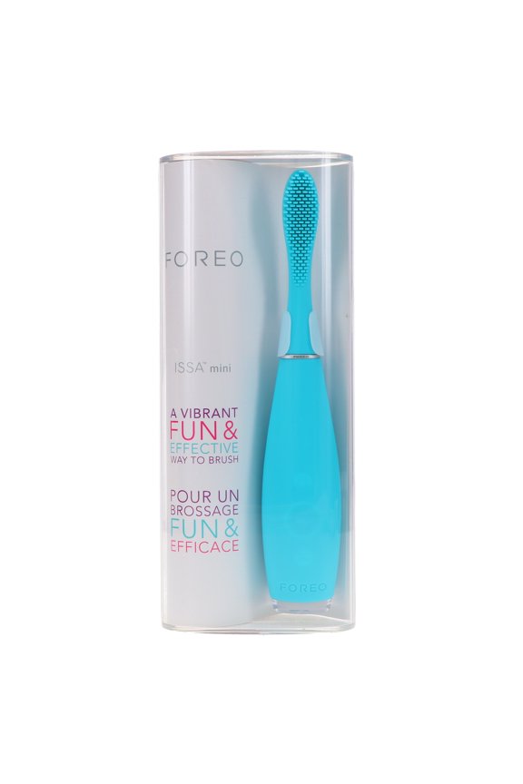 ISSA mini Rechargeable Kids Electric Toothbrush for Complete Oral Care with Soft Silicone Bristles Summer Sky