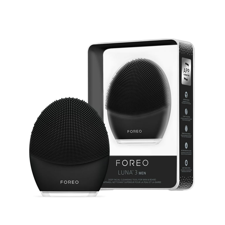 FOREO LUNA 3 MEN, Facial Cleansing & Firming Massage Brush for