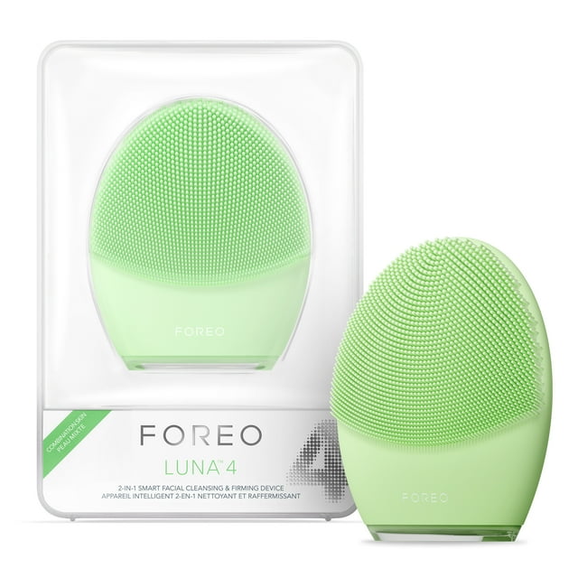 FOREO LUNA 4 2-in-1 Smart Facial Cleansing & Firming Massage Device for Combination Skin
