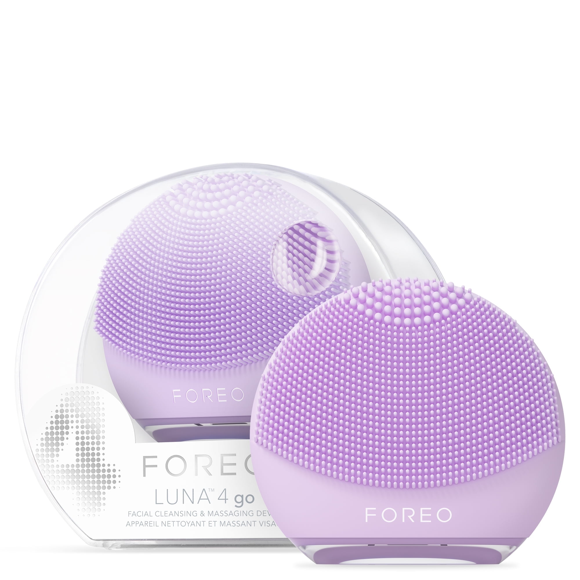 FOREO LUNA 4 Go - Silicone Facial Cleansing Brush for Travel