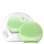 FOREO LUNA 4 Go - Silicone Facial Cleansing Brush for Travel & Daily Skincare - Pistachio