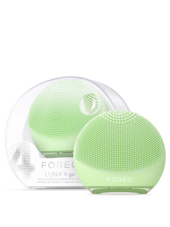 LUNA 4 Go - Silicone Facial Cleansing Brush for Travel & Daily Skincare - Pistachio
