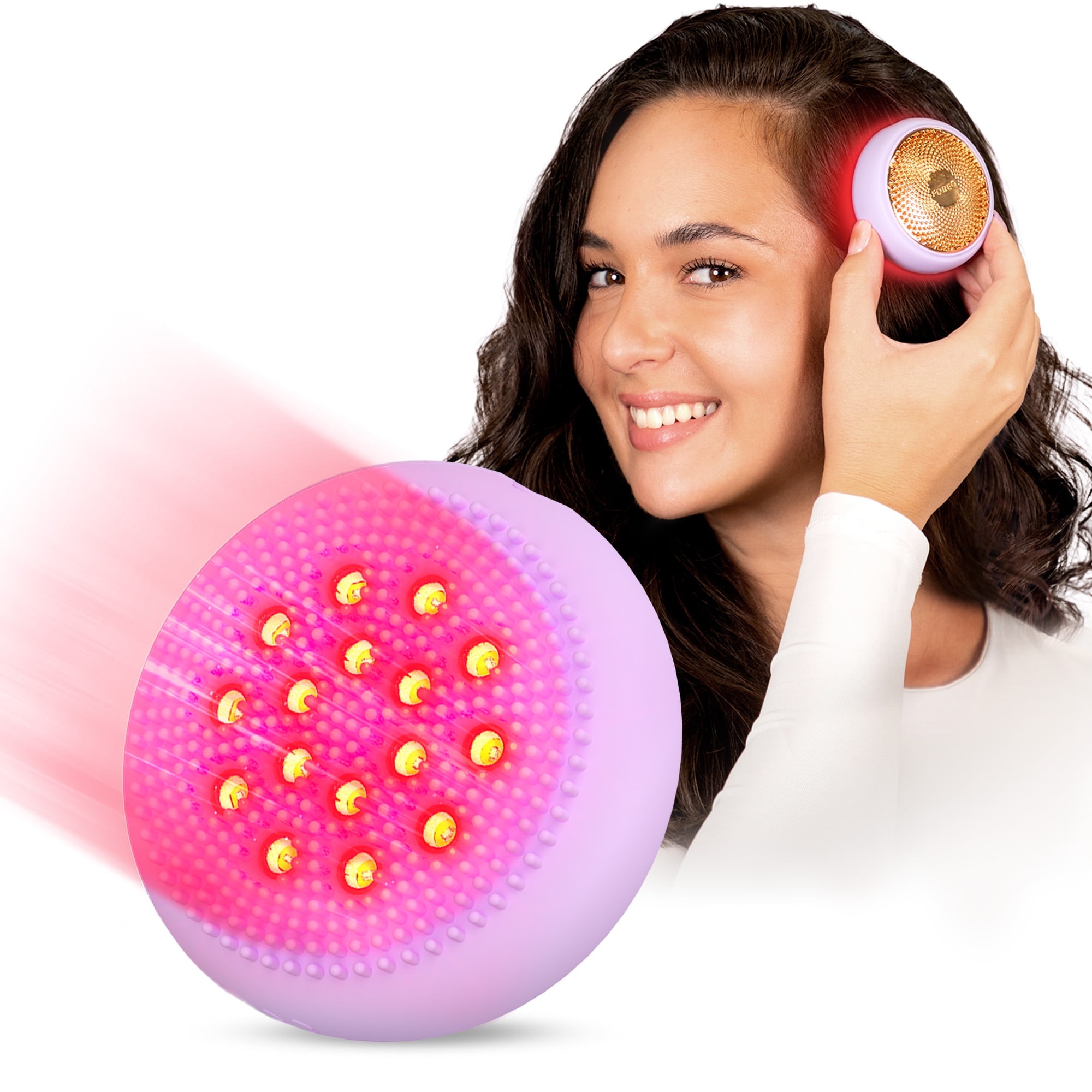 FOREO LUNA 4 Hair 2-in-1 Silicone Scalp Cleansing and Hair Repair Device, Electric Scalp Cleanser, Lavender