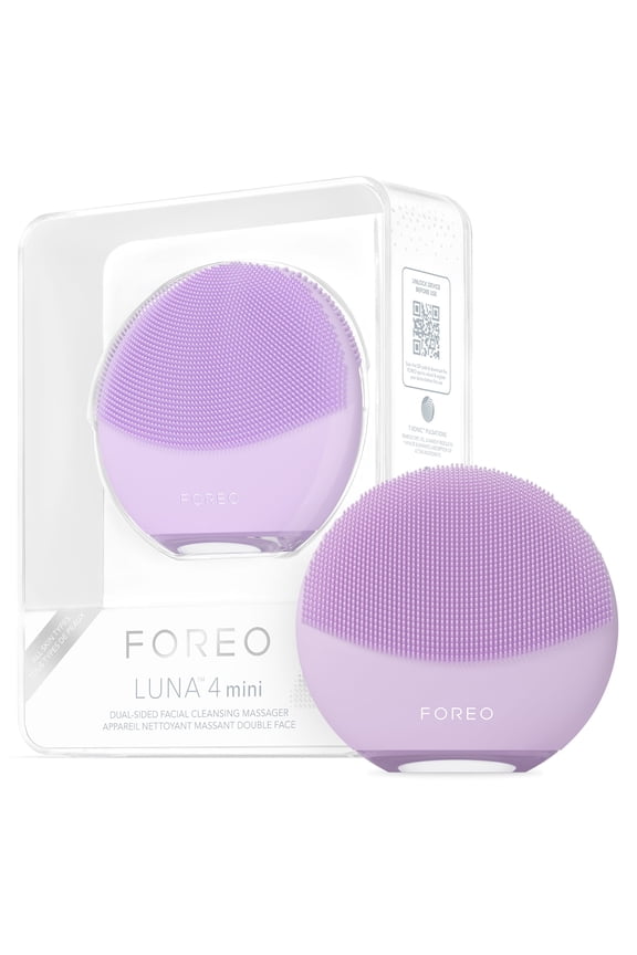 LUNA 4 Mini – Pearl Pink Silicone Facial Cleansing Brush with T-Sonic Pulsations - Lavander