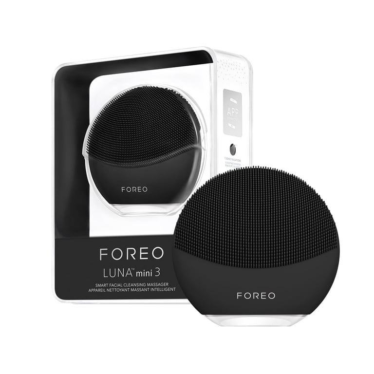 FOREO, LUNA MINI 3 Cleansing Facial Brush, Midnight Black