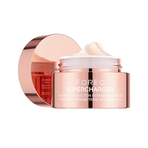 FOREO SUPERCHARGED HA+PGA TripleAction Intense Face Moisturizer, 1.6floz Hydrating Cream for All Skin Types