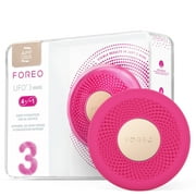 FOREO UFO 3 Mini Silicone Facial Treatment Device with LED Light Therapy for Skincare and Massage, Fuchsia