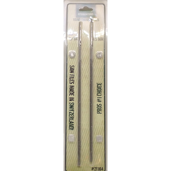 FORESTER CHAINSAW SHARPENING FILES SWISS MADE 2-PACK 11/64 FILE FOR .325 CHAIN
