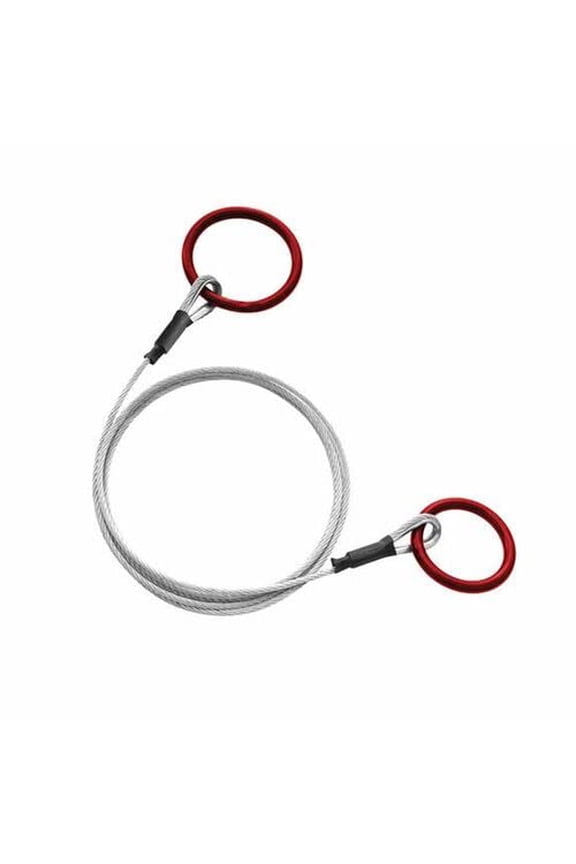 Log Choker Cable 3/16" - Logging Choker with Tow Rings for UTV ATV Lawn Tractor Log Chain Accessories Heavy Duty Wire Rope Lawn Tools and Equipment - 10 Feet Cable Rope 2650 LB Capacity