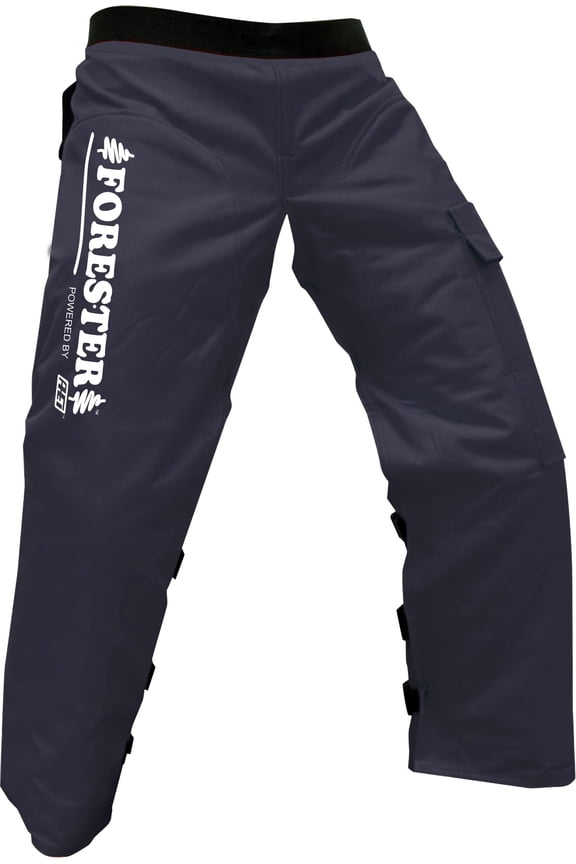 ORESTER Chainsaw Chaps - Forestry Chainsaw Safety Gear Heavy Duty Apron Style Chap Pants with Adjustable Belt and Pocket (37 Inch, Black With Reflective