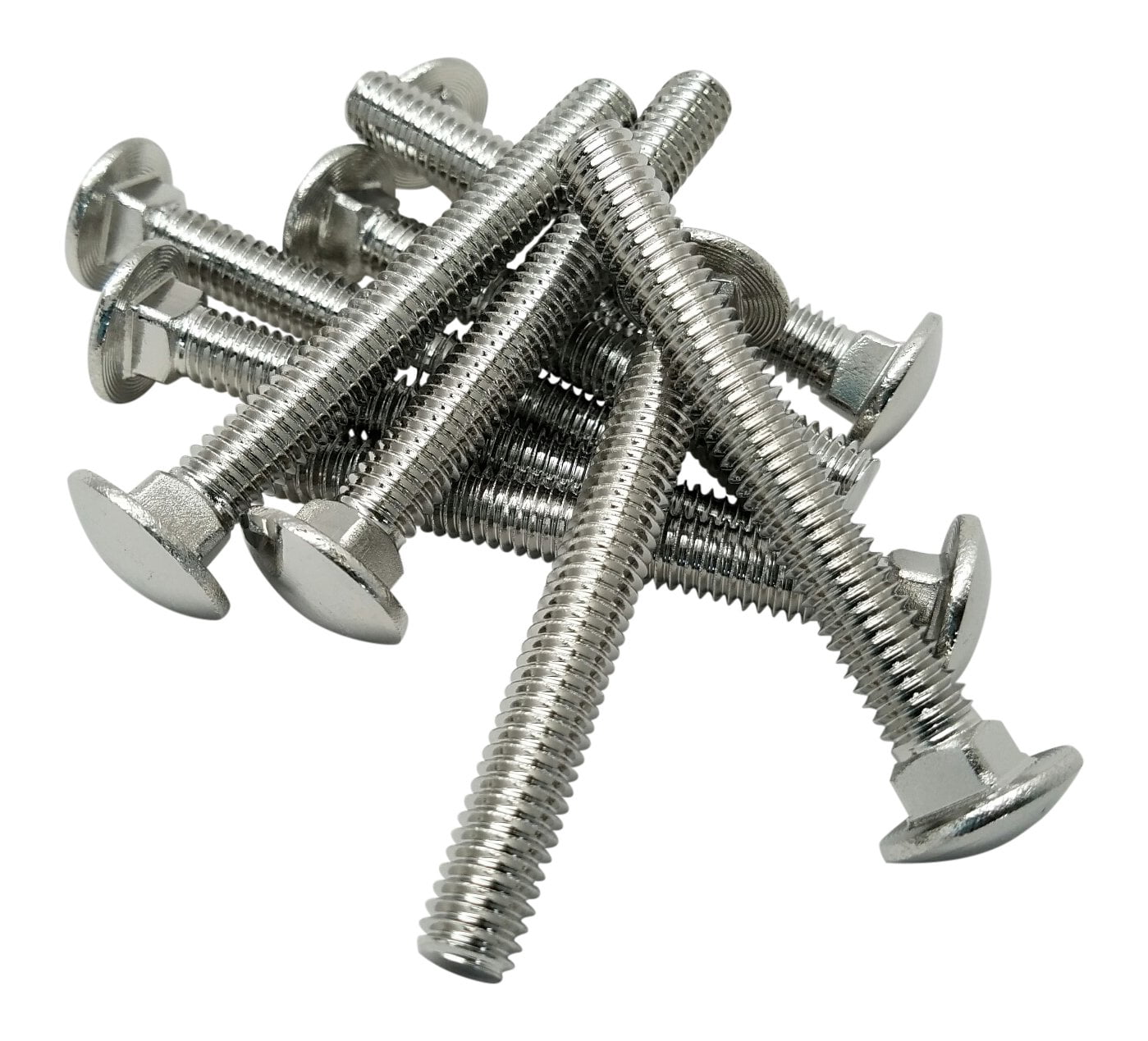 FOREVERBOLT FBCB382P25 3/8-16 X 2" Carriage Bolts, 18-8 SS, Finish NL-19, PK25 CA1