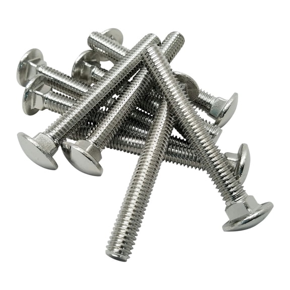 FOREVERBOLT FBCB382P25 3/8-16 X 2" Carriage Bolts, 18-8 SS, Finish NL-19, PK25 CA1