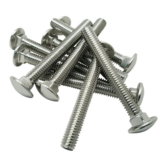 FOREVERBOLT FBCB383P25 3/8-16 X 3" Carriage Bolts, 18-8 SS, Finish NL-19, PK25 CA2
