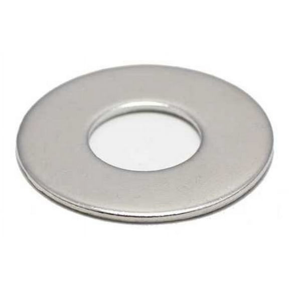 FOREVERBOLT FBFLWASH1LOD2P10 1" x 2-1/2" OD NL-19(R) Finish 18-8 Stainless Steel Flat Washers, 10 pk.