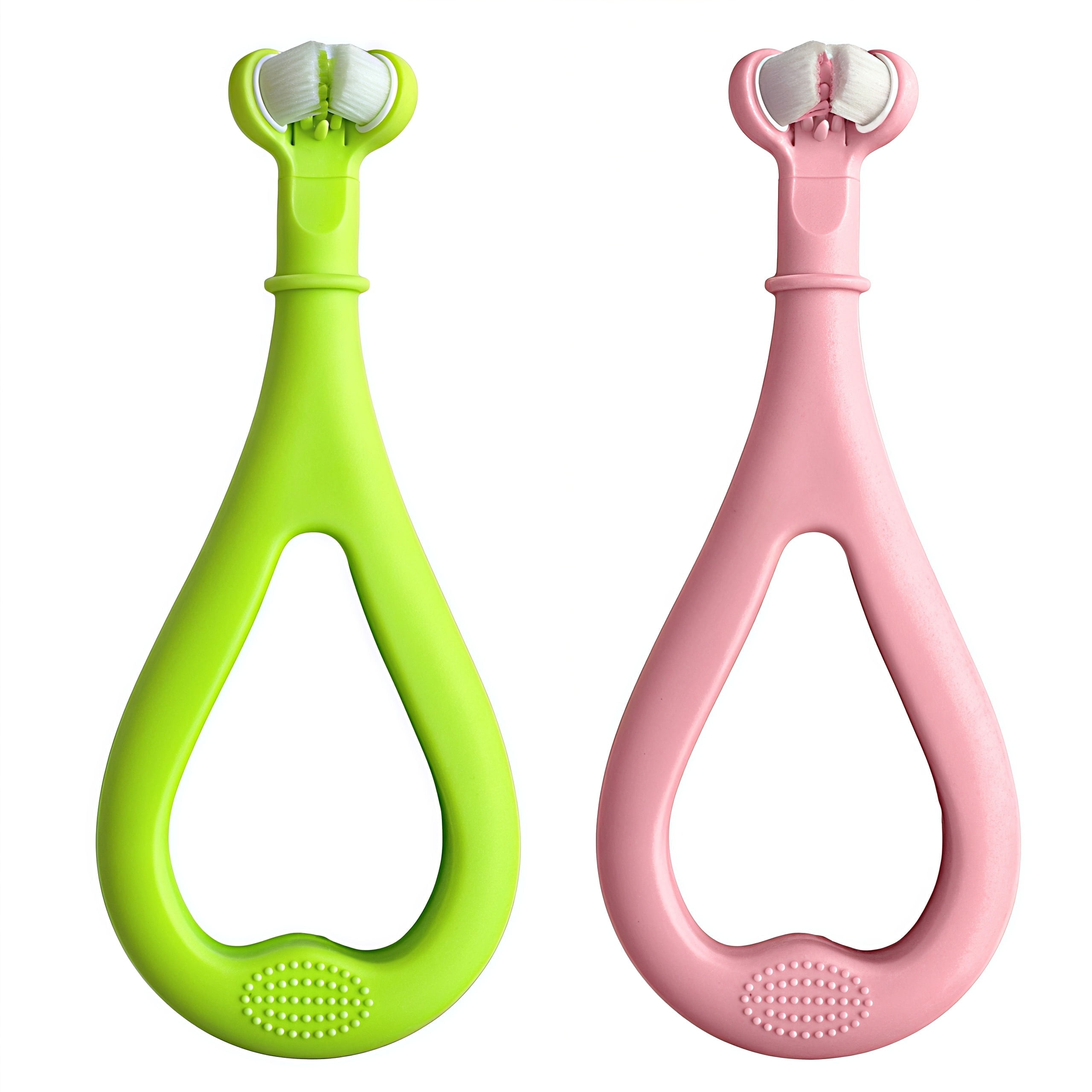 Baby Toothbrush for 1-5 Years, Infant & Toddler Oral Care, Adjustable Safety Shield, Gentle on Sensitive Gums, Cleans All Sides at Once