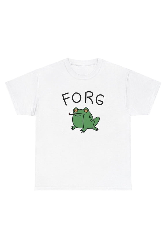 FORG Frog T Shirt Funny Oddly Specific Cursed Meme Gen Z Weird Joke Gift Tee