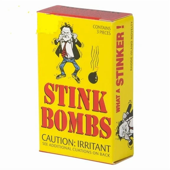FORGE- 1 Box Of 3 Stink Bombs Funny Prank Joke Gag Gift Rotten Egg Nasty Smell Box
