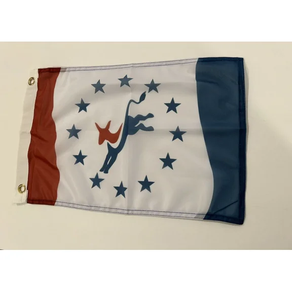 FORGE- 12" X 18" Democrat Flag With 3 Grommets Banner Democratic-Bx1