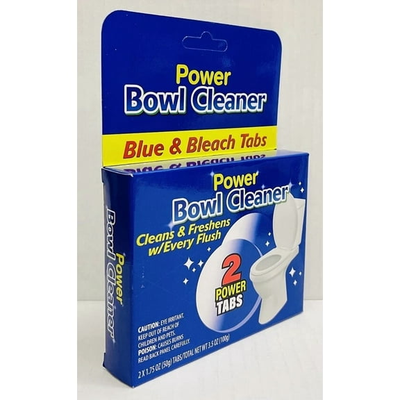 FORGE- 2 Blue & Bleach Power Toilet Tab Bowl Cleaner Bleach Deodorize Freshen #76854