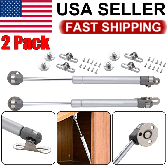 FORGE- 2 X Gas Spring Strut Prop Shock Lift Kitchen Cabinet Lid Support Door Hinge 100N