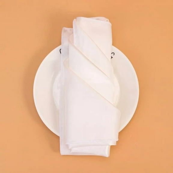 FORGE- 6 Pcs Napkin Men'S Dinner Party Square Placemat Solid Color Cloth