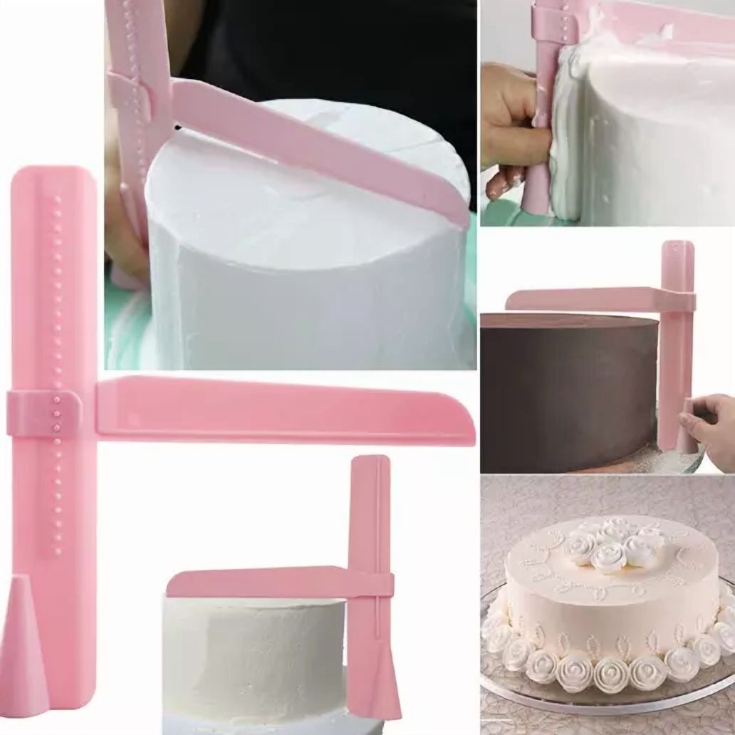 FORGE- Adjustable Fondant Cake Scraper Icing Piping Cream Spatula Edges ...