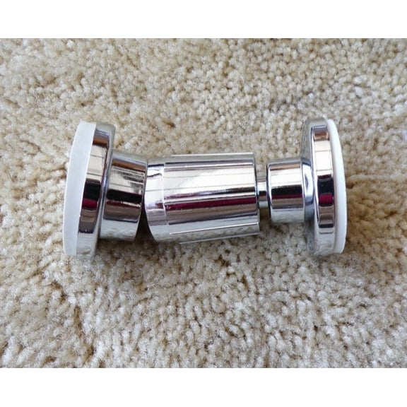 FORGE- Adjustable Shower Rod Flange Ends Chrome :006Ch For 1" Shower / Curtain Rod; P7