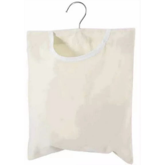 FORGE- Canvas Clothespin Bag W Rotating Hanging Hook 15X11 Holds 100 Clothespins