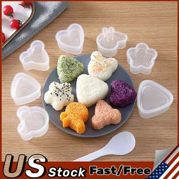 FORGE- Cartoon Shape Rice Ball Mold Easy To Clean Diy Transparent Bento Accessories