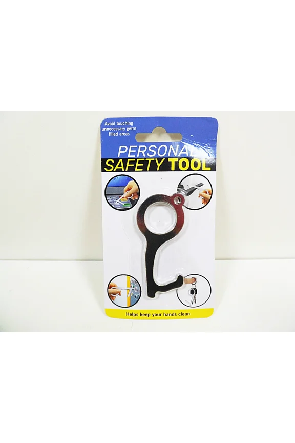 - Door Opener Tool No Touch Handheld Opening Device Key Chain Safety Ring 1 Piece