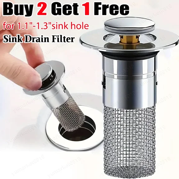 FORGE- Floor Drain Filter Hair Catcher Shower Sink Mesh Basket Strainer Draining Plug