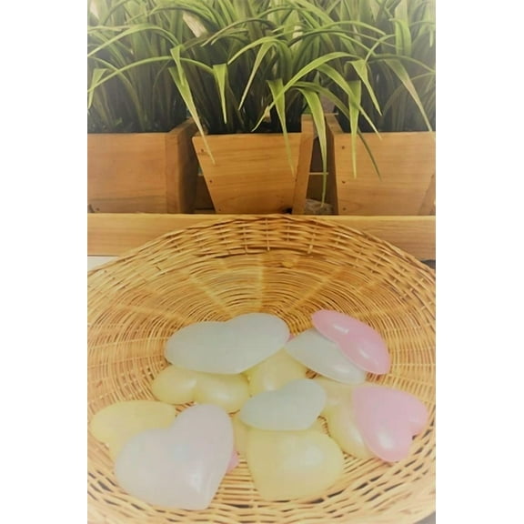 FORGE- Multicolor 30 Hearts 3D Glow In The Dark Home Wall Ceiling Kids Plastic Stickers