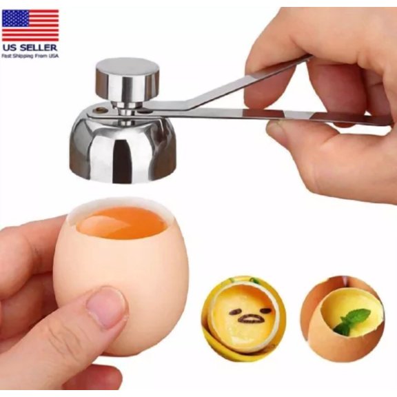 FORGE- Stainless Steel Egg Topper Precision Shell Cutter Cracker Tool For Boiled Eggs