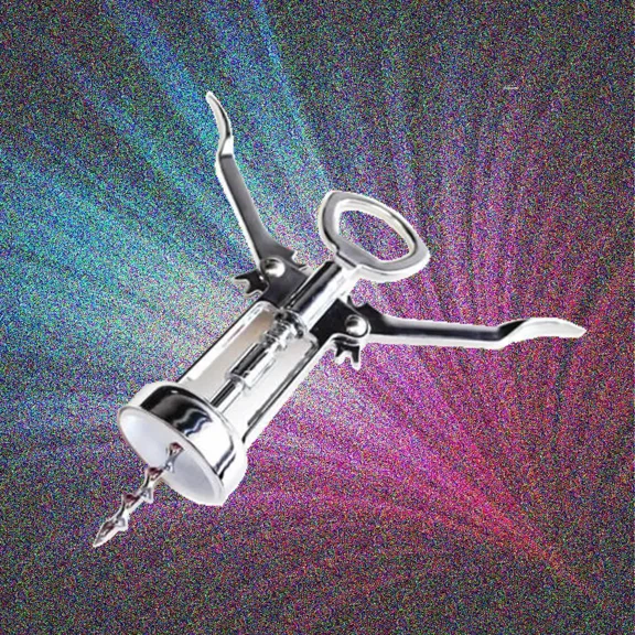 FORGE- Stainless Steel Waiter Metal Angel Wings Wine Corkscrew Bottle Beer Cap Opener