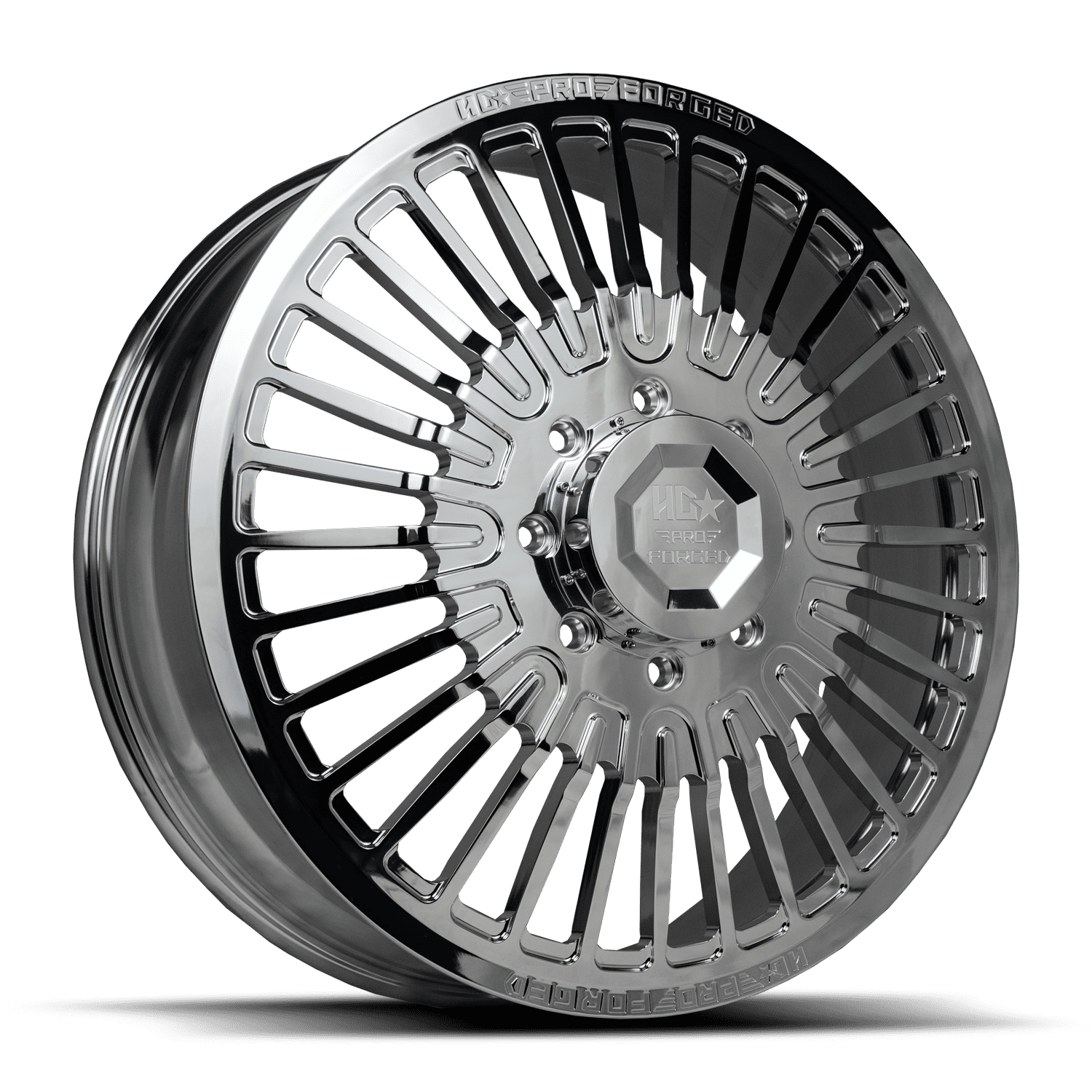 FORGED DUALLY HD06 WARHOG 24X8 25 8X210 146 154 3 Polished Front forged-dually-hd06-warhog-24x8-25-8x210-146-154-3-polished-front