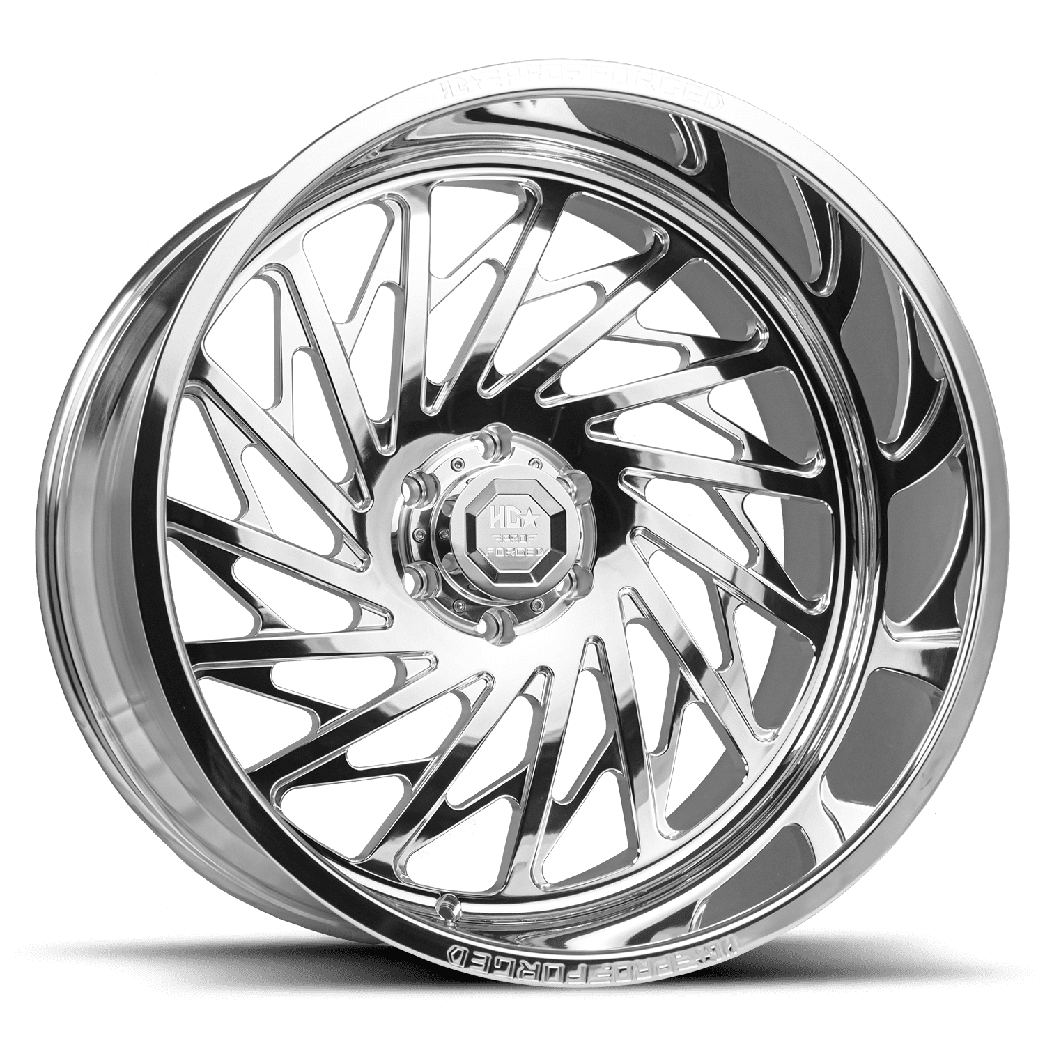 FORGED HDPRO-08 HAWKER 26X14 8X165 -76 122.1 High Polished (Left)