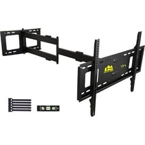 FORGING MOUNT Long Extension TV Mount Full Motion Wall Bracket with 43 inch Articulating Arm for 37-80 inch Flat/Curve TVs, Max 600x400mm, Holds 110 lbs