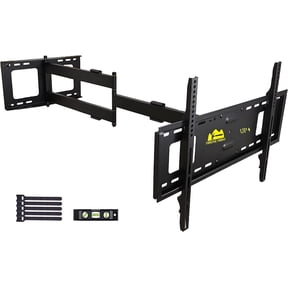 FORGING MOUNT Long Extension TV Mount Full Motion Wall Bracket with 43 inch Articulating Arm for 37-80 inch Flat/Curve TVs, Max 600x400mm, Holds 110 lbs