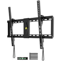 FORGING MOUNT Low Profile Tilting TV Wall Mount Bracket for 37-82 inch LED LCD Flat Screen TVs with 600x400mm, Capacity 132lbs