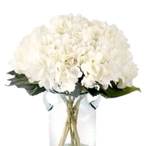 Armscye, Faux White Hydrangeas, 6pcs, Artificial Silk Flowers Bouquets ...