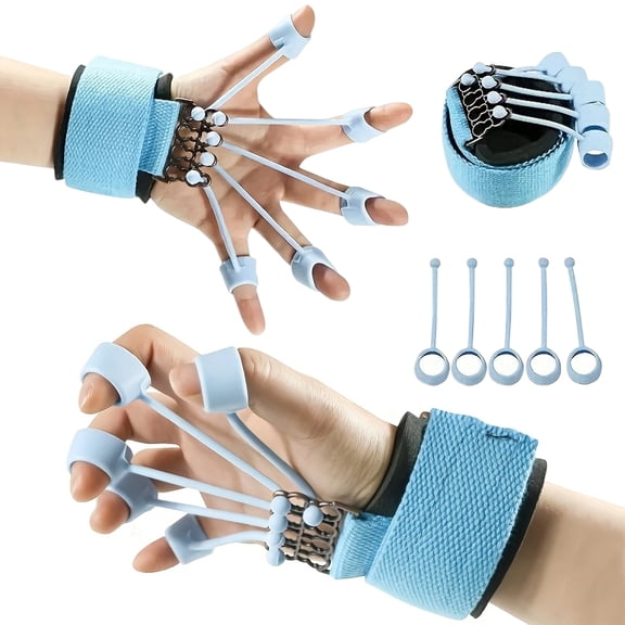 FORICOM Finger Strength Trainer, Hand Grip Strengthener Finger Stretcher Rehabilitation Equipment Relieves Pain from Arthritis & Builds Grip Strength 40 lbs