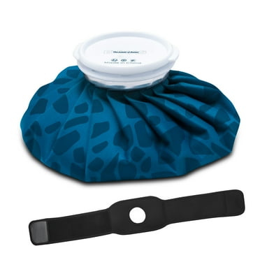 FORICOM Reusable Ice Pack for Hot Water Bottle for Injury, Hot and Cold Therapy & Pain Relief with Elastic Breathable Support Membrane, (9 inches)