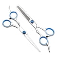 thumbnail image 1 of FORICOM Set of 2 Piece Hair Scissors, Professional Hair Scissors 6 Inch Edge Barber Scissors Salon Hair Shears, Made of Stainless Steel, Hand Ground Blue, 1 of 7