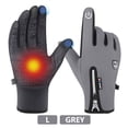 thumbnail image 1 of FORICOM Shield Winters Gloves , Non-slip Touch Screen Waterproof Windproof Warm Suitable for Running Riding Driving Hiking Men and Women Multifunctional-L (Gray), 1 of 6
